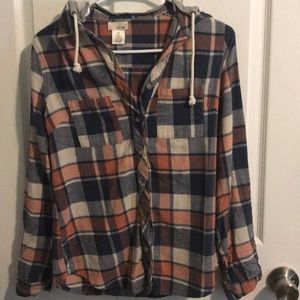 Hooded flannel